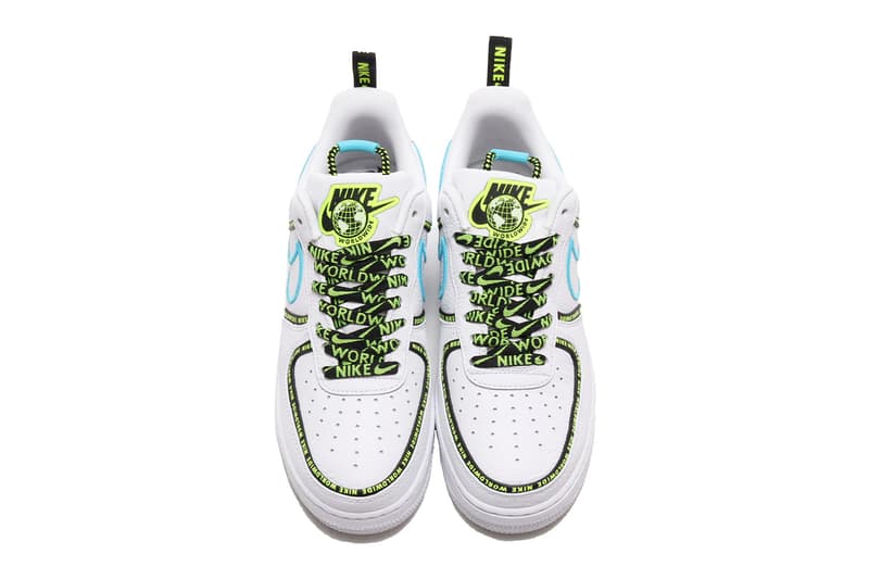 Nike Air Force 1 WHITE/BARELY VOLT-VOLT-BLACK lv8 and WHITE/WHITE-BLUE FURY-BLACK prm release info drop date price details ck7213-100 ck6924-101 worldwide pack 