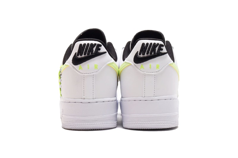 Nike Air Force 1 WHITE/BARELY VOLT-VOLT-BLACK lv8 and WHITE/WHITE-BLUE FURY-BLACK prm release info drop date price details ck7213-100 ck6924-101 worldwide pack 