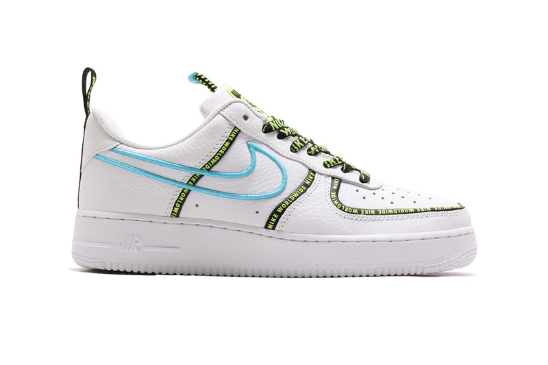 Nike Air Force 1 WHITE/BARELY VOLT-VOLT-BLACK lv8 and WHITE/WHITE-BLUE FURY-BLACK prm release info drop date price details ck7213-100 ck6924-101 worldwide pack 