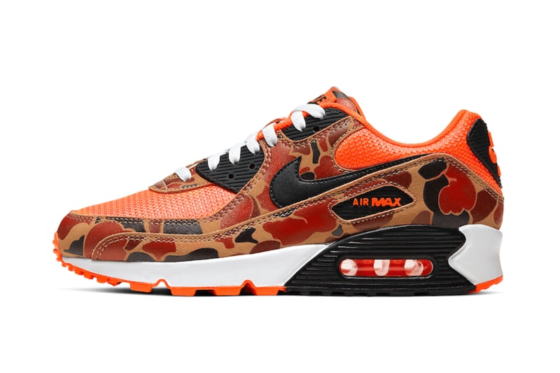 nike air max 90 duck camo total orange fall 2020 release info drop