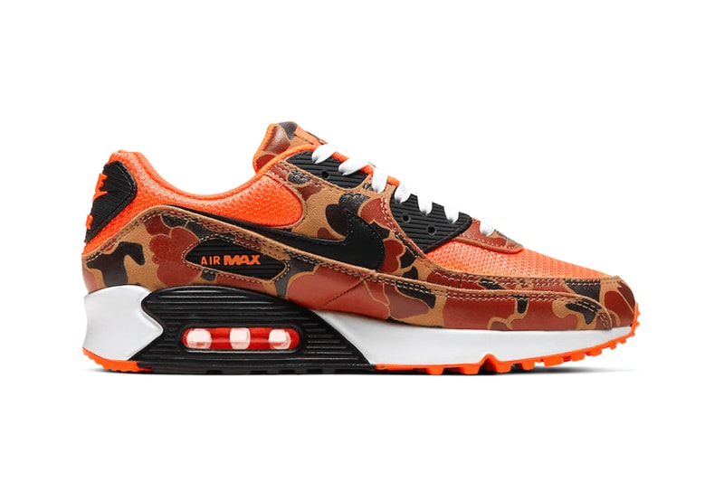 nike air max 90 duck camo total orange fall 2020 release info drop