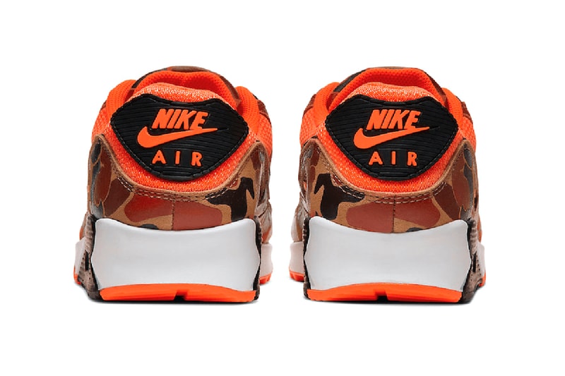 nike air max 90 duck camo total orange fall 2020 release info drop