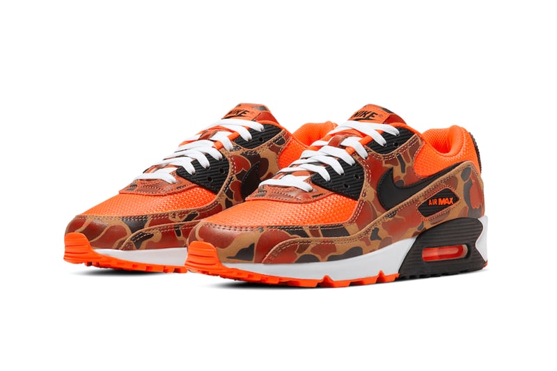 nike air max 90 duck camo total orange fall 2020 release info drop