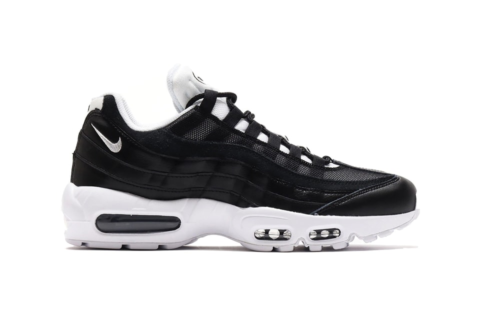 Nike air max 95s black and white Clearance