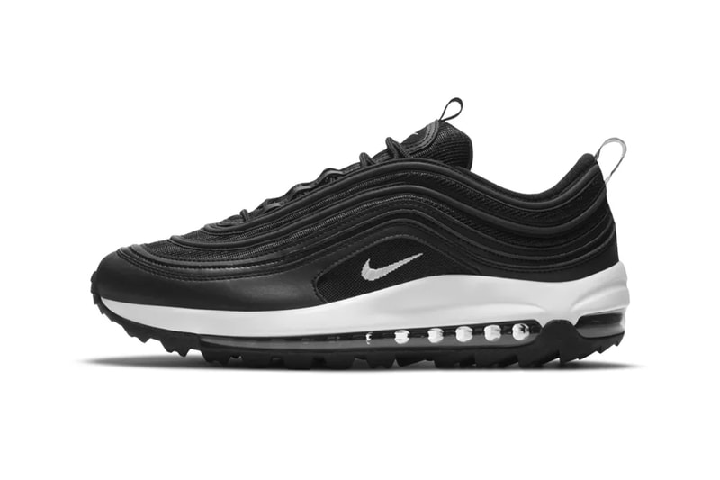 Nike Air Max 97 G Black White menswear streetwear spring summer 2020 collection golf course CI7538 002 sneakers shoes footwear trainers runners kicks