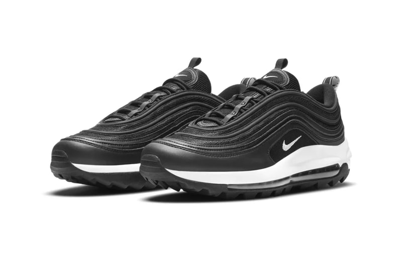 Nike Air Max 97 G Black White menswear streetwear spring summer 2020 collection golf course CI7538 002 sneakers shoes footwear trainers runners kicks