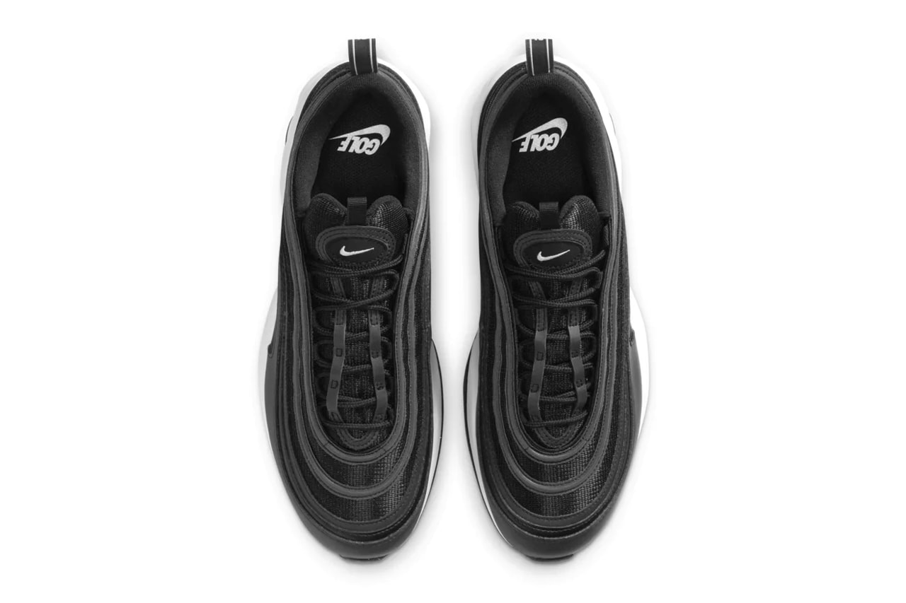 Nike Air Max 97 G Black White menswear streetwear spring summer 2020 collection golf course CI7538 002 sneakers shoes footwear trainers runners kicks
