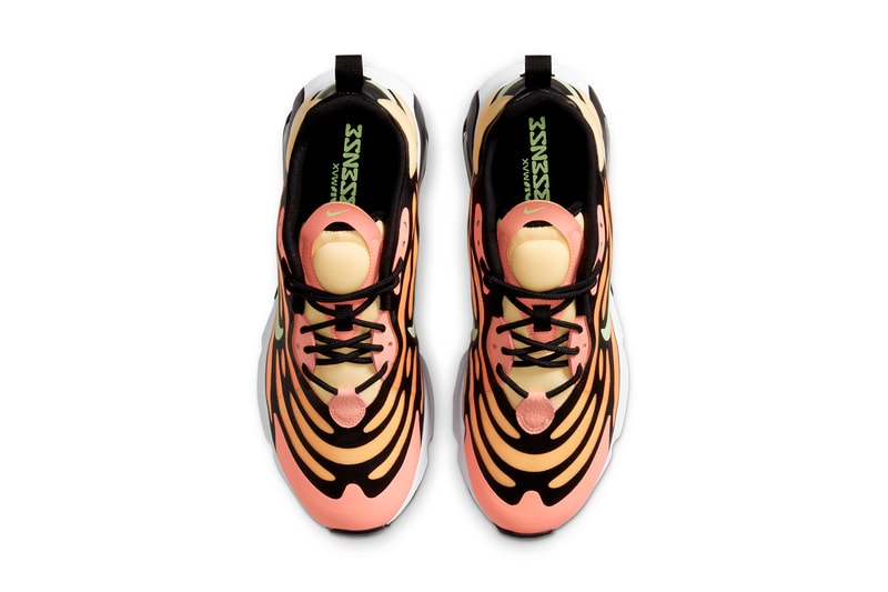 nike sportswear air max exosense atomic powder black light melon orange fluorescent yellow white CK6811 600 official release date info photos price store list buying guide 
