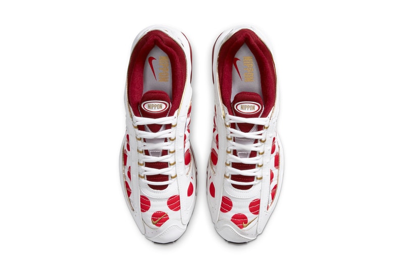 nike air max triax 96 tailwind iv 4 nippon red white gold polka dots tokyo olympics CW4809 CW4810 167 official release date info photos price store list