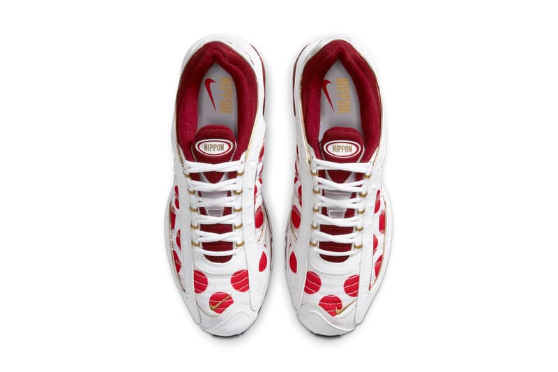 nike air max triax 96 tailwind iv 4 nippon red white gold polka dots tokyo olympics CW4809 CW4810 167 official release date info photos price store list