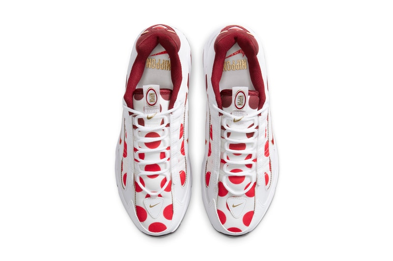 nike air max triax 96 tailwind iv 4 nippon red white gold polka dots tokyo olympics CW4809 CW4810 167 official release date info photos price store list