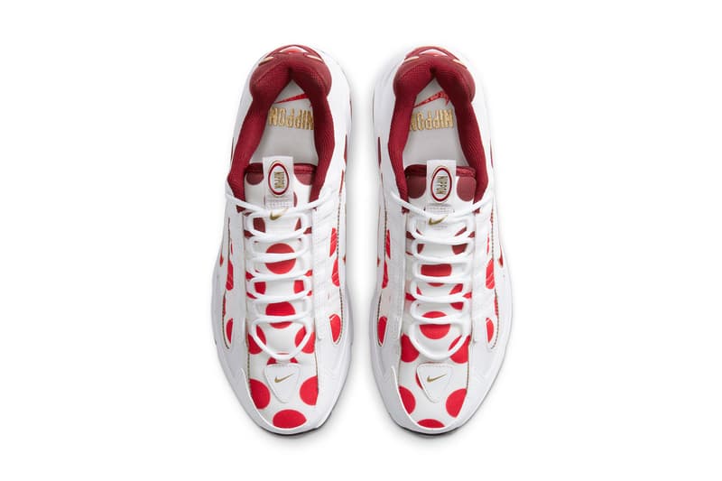 nike air max triax 96 tailwind iv 4 nippon red white gold polka dots tokyo olympics CW4809 CW4810 167 official release date info photos price store list