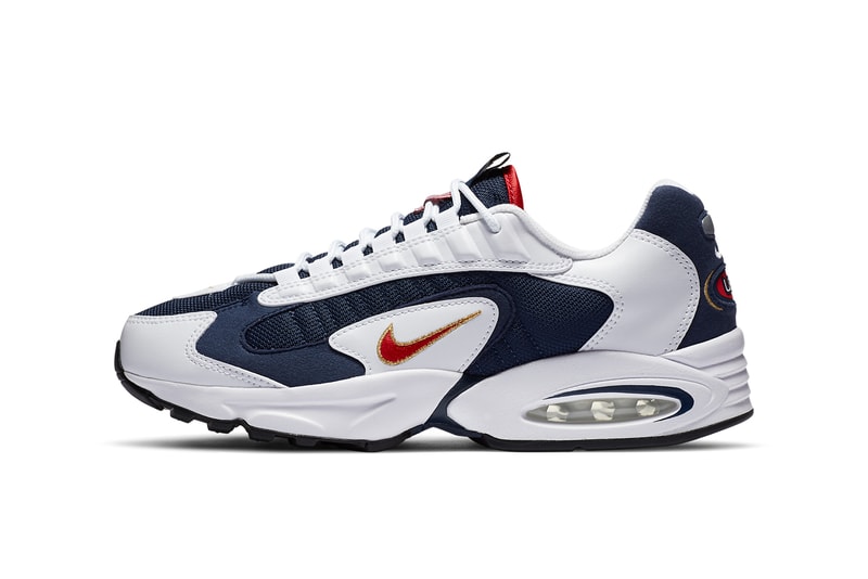 nike sportswear air max triax 96 usa olympic midnight navy white metallic gold university red CT1763 400 michael johnson official relase date info photos price store list buying guide