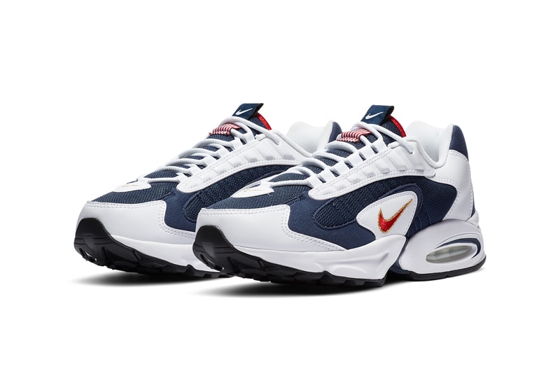 nike sportswear air max triax 96 usa olympic midnight navy white metallic gold university red CT1763 400 michael johnson official relase date info photos price store list buying guide