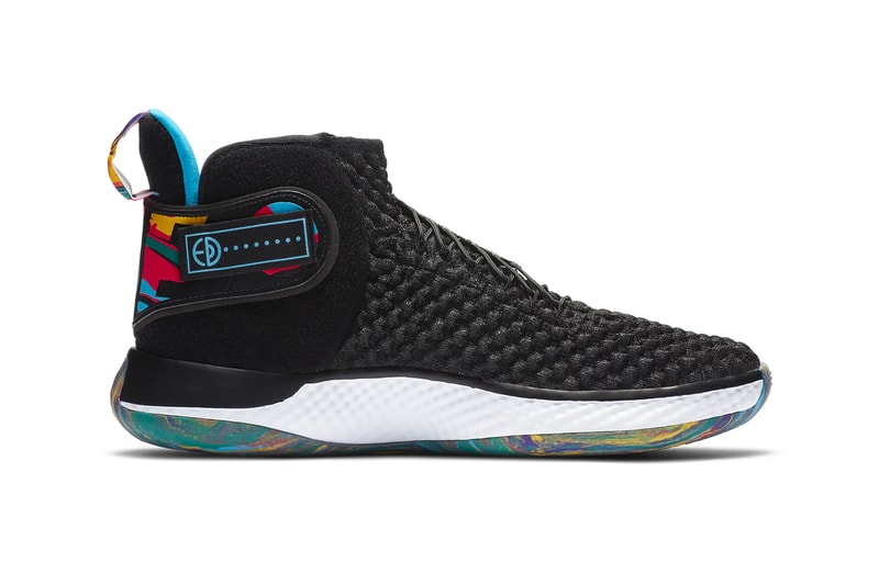 Nike Air Zoom UNVRS FlyEase Black Karantz Blue White menswear streetwear spring summer 2020 collection basketball shoes runners trainers sneakers footwear swoosh check