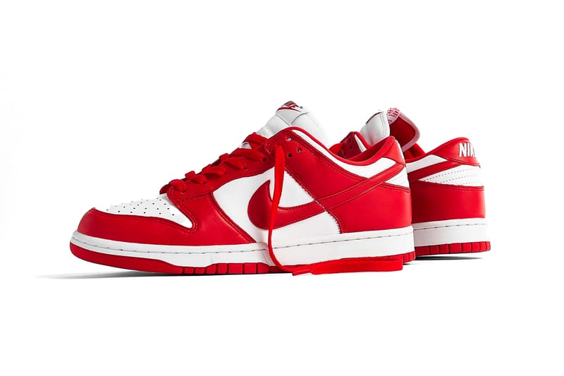 nike dunk low university red mens