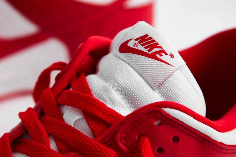 Nike Dunk Low SP University Red Closer Look