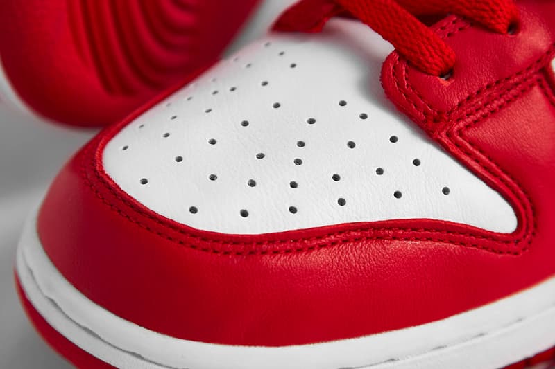 Nike Dunk Low SP University Red Closer Look Release Info cu1727-100 White Buy Price Raffle END.