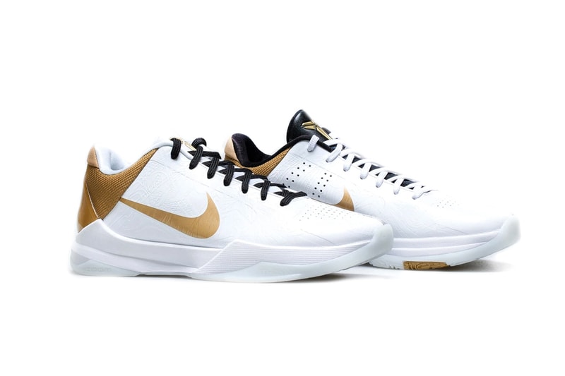 nike basketball kobe bryant 5 protro big stage white gold black CT8014 100 official release date info photos price store list buying guide