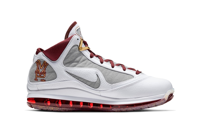 nike basketball lebron james 7 mvp white bronze team red wolf grey CZ8915 100 official release date info photos price store list
