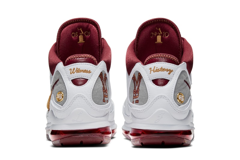 nike basketball lebron james 7 mvp white bronze team red wolf grey CZ8915 100 official release date info photos price store list