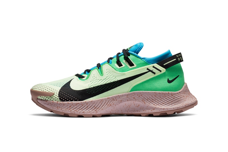 nike running pegasus trail 2 barely volt laser blue poison green black brown CK4305 700 official release date info photos price store list