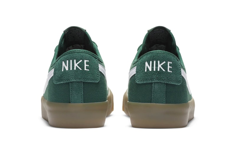 Nike SB Zoom Blazer Low Pro GT Fir Gum Light Brown Release DC0603-300 skate shoe
