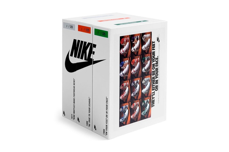 Nike Vintage Ad Puzzle Pack Release Info Buy Price 1977 Waffles Make Footwear News 1986 Be True To Your School On Your Feet Or in Your Face