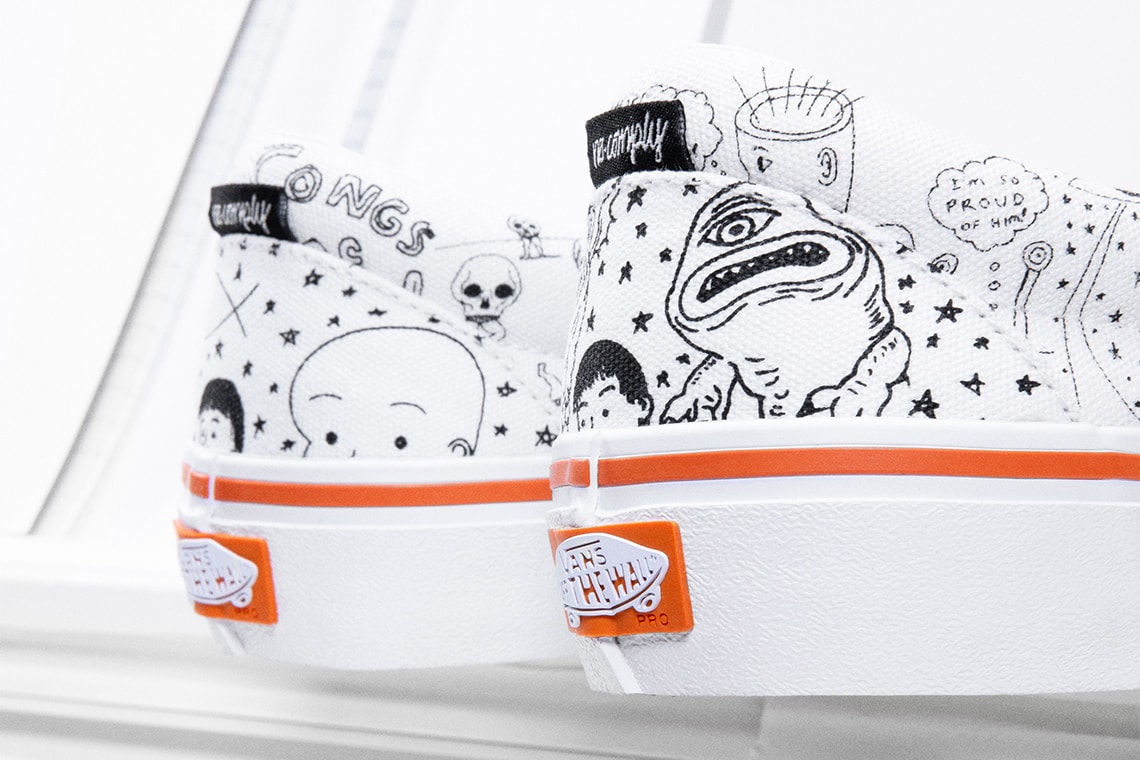 no comply skateshop vans daniel johnston collection capsule 2020 old skool authentic slip on official release date info photos price store list