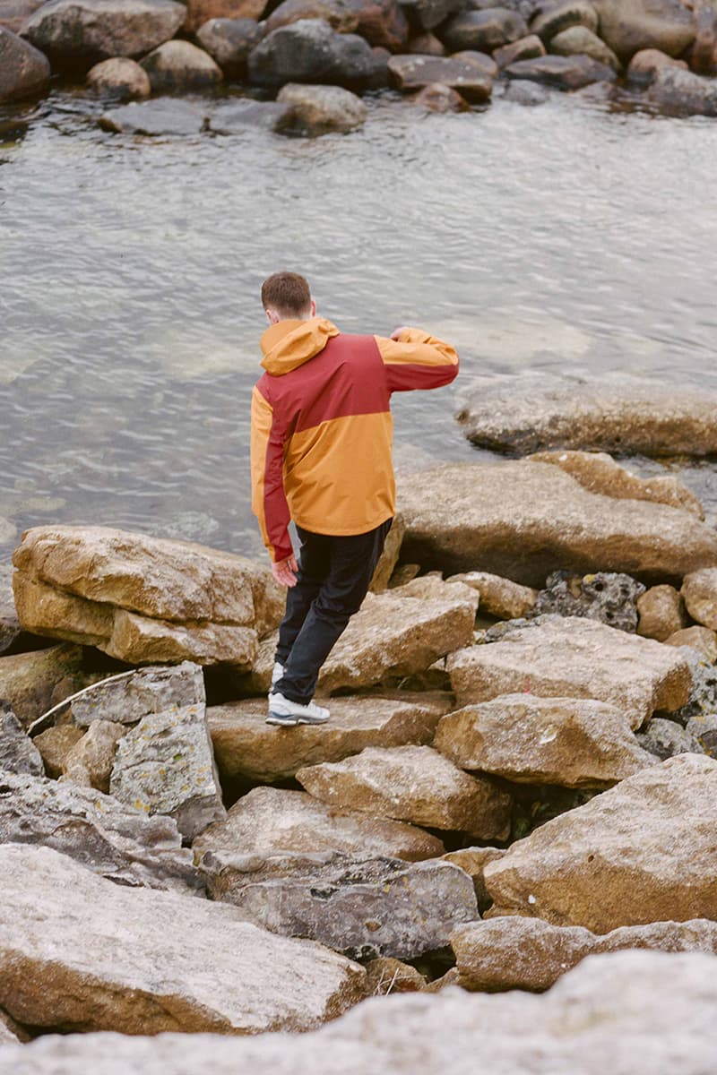 norse projects gore tex recycled collection shell jacket bucket hat waterproof tote black grey ash orange Cadmium Burnt Sienna