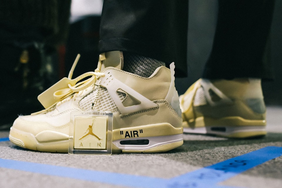 Virgil Abloh is auctioning unreleased Off-White Jordan 4s to help a BLM  cause