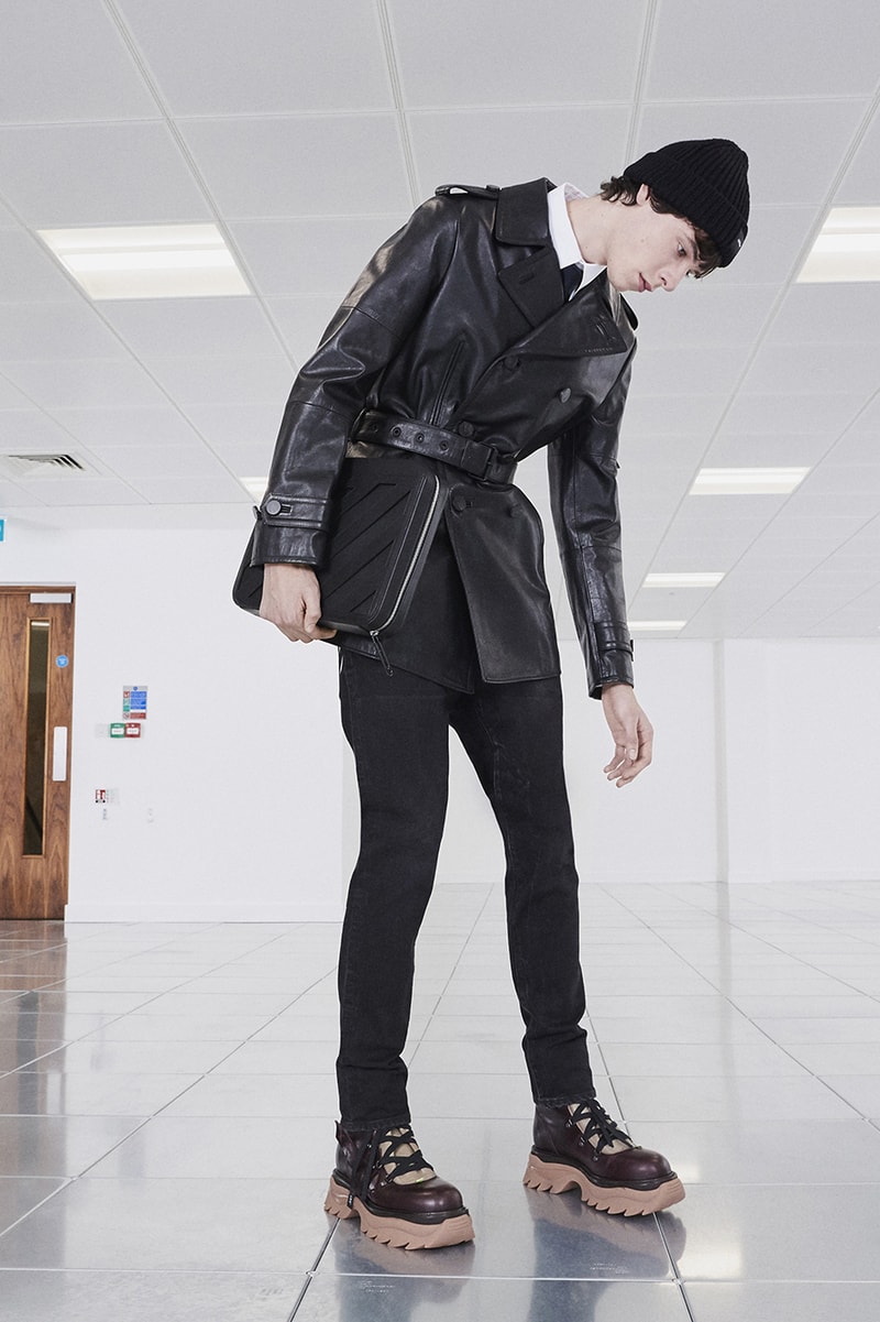 Off-White™ Fall/Winter 2020 "TORNADO WARNING" Collection Officially Released Now Available Dropped Lookbook Virgil Abloh FW20 Menswear Tailoring Streetwear Formal Air Jordan 4 "Sail" OW