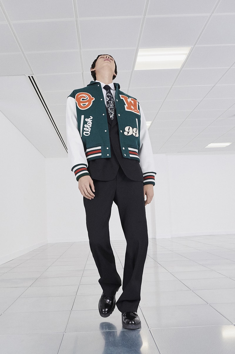 Off-White™ Fall/Winter 2020 "TORNADO WARNING" Collection Officially Released Now Available Dropped Lookbook Virgil Abloh FW20 Menswear Tailoring Streetwear Formal Air Jordan 4 "Sail" OW
