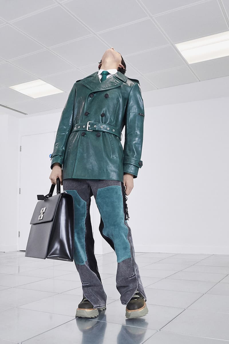 Off-White™ Fall/Winter 2020 "TORNADO WARNING" Collection Officially Released Now Available Dropped Lookbook Virgil Abloh FW20 Menswear Tailoring Streetwear Formal Air Jordan 4 "Sail" OW