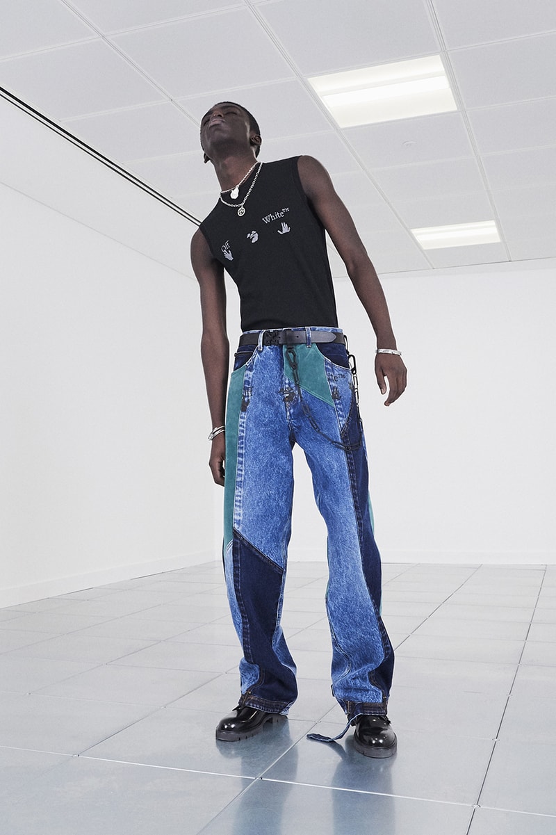 Off-White™ Fall/Winter 2020 "TORNADO WARNING" Collection Officially Released Now Available Dropped Lookbook Virgil Abloh FW20 Menswear Tailoring Streetwear Formal Air Jordan 4 "Sail" OW