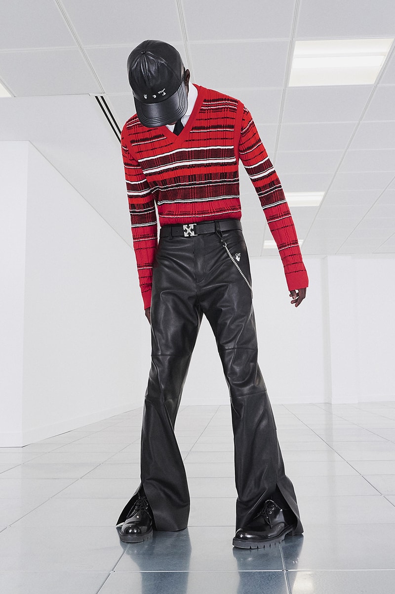 Off-White™ Fall/Winter 2020 "TORNADO WARNING" Collection Officially Released Now Available Dropped Lookbook Virgil Abloh FW20 Menswear Tailoring Streetwear Formal Air Jordan 4 "Sail" OW