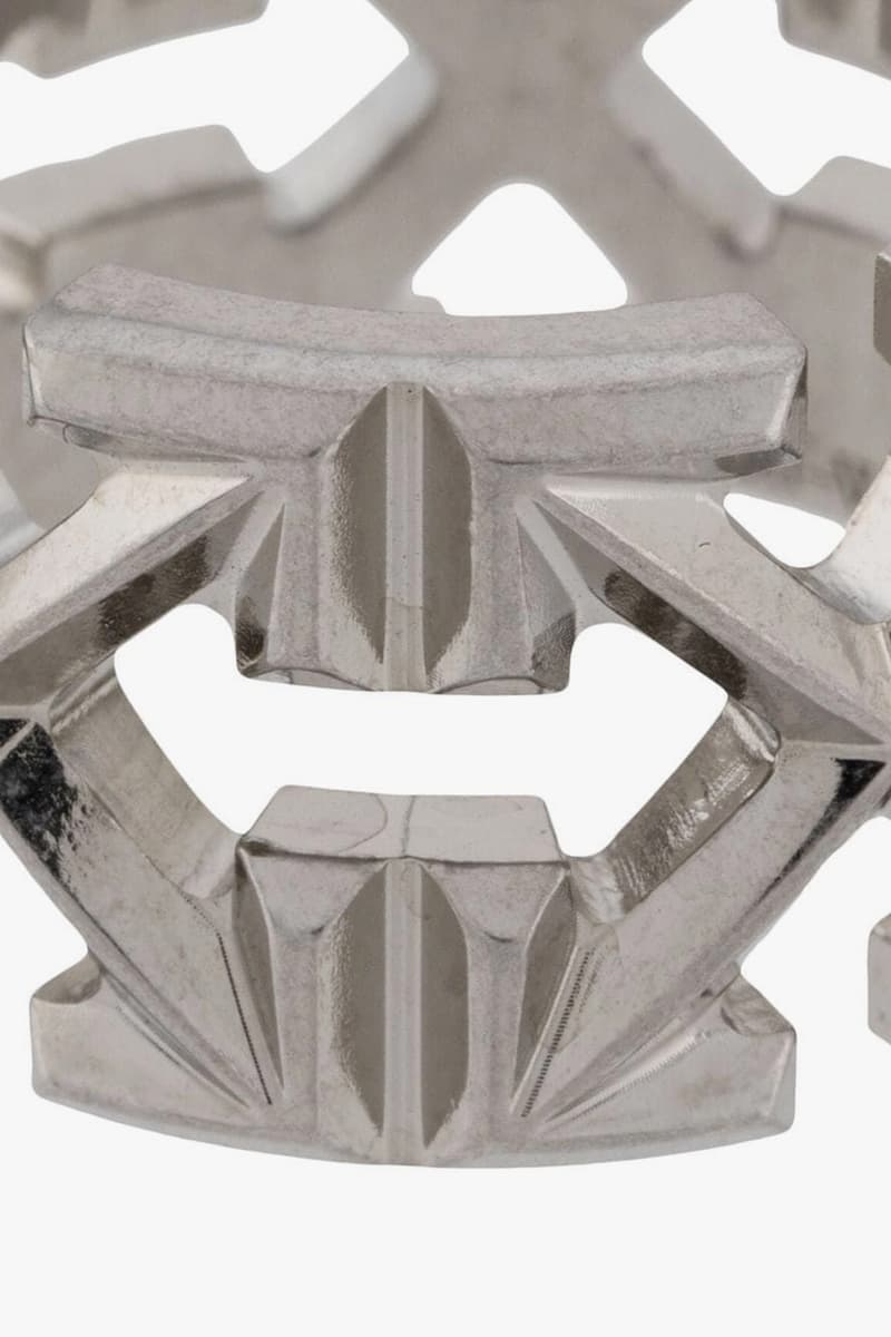 Off White Multi Arrows Ring menswear streetwear accessories spring summer 2020 collection silver virgil abloh ss20