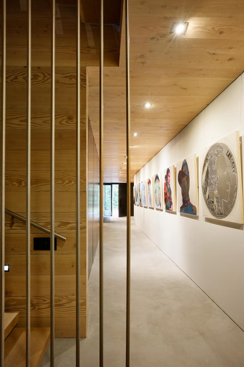 Olson Kundig’s Teton House jackson hole Wyoming pulley shutter transforming wood design interior