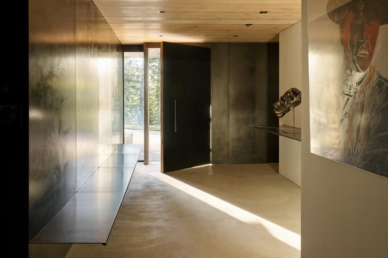 Olson Kundig’s Teton House jackson hole Wyoming pulley shutter transforming wood design interior