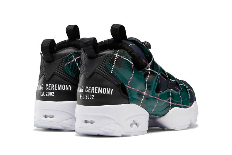 opening ceremony reebok instapump fury plaid black yellow red green white pantone pink navy FW2474 FW2475 official release date info photos price store list