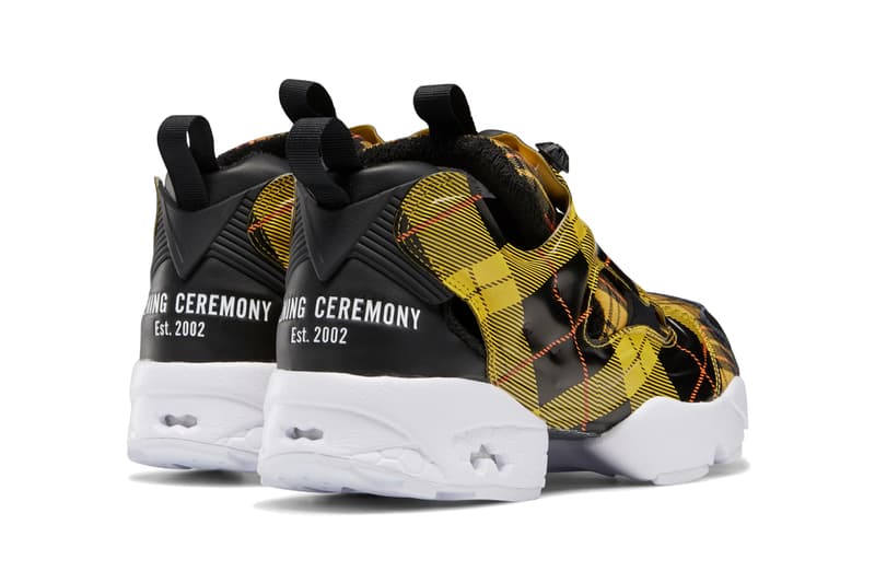 opening ceremony reebok instapump fury plaid black yellow red green white pantone pink navy FW2474 FW2475 official release date info photos price store list