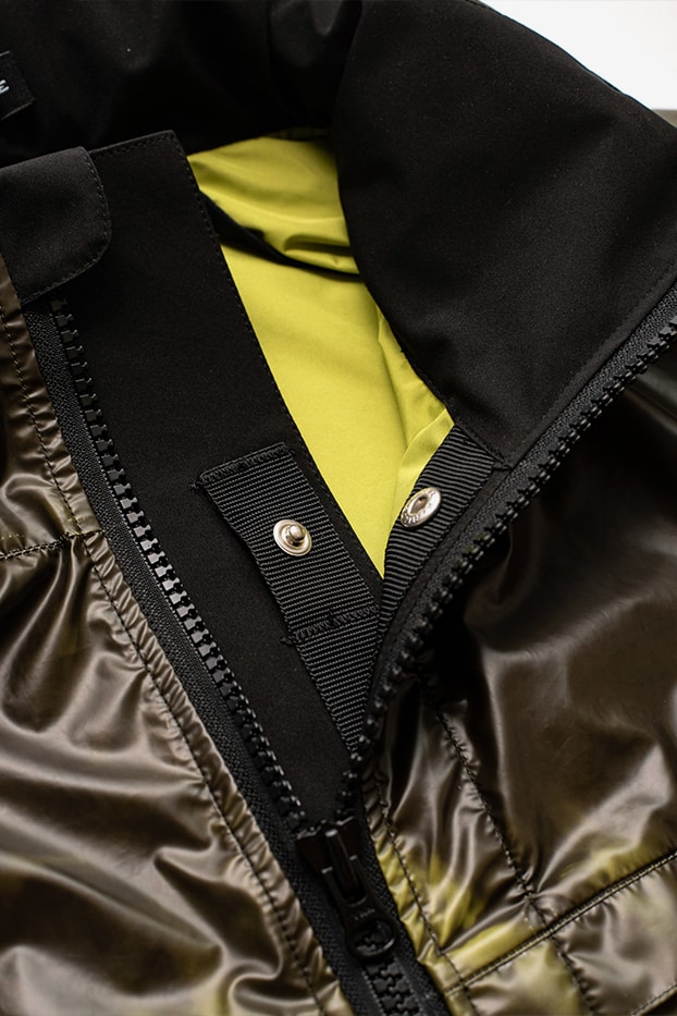 ORBITGear W110-J React uranus Color-Changing Jacket Release info nylon textile heat reactive treatment buy now purchase details Thermocrhomic Shell with colod-changing ability.