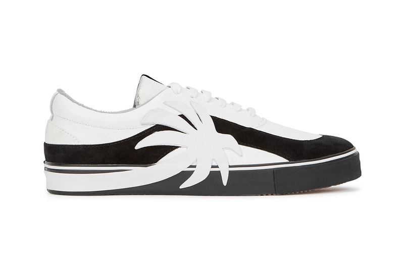 palm angels printed vulcanized sneakers shoes white black silver grey official release date info photos price store list buying guide