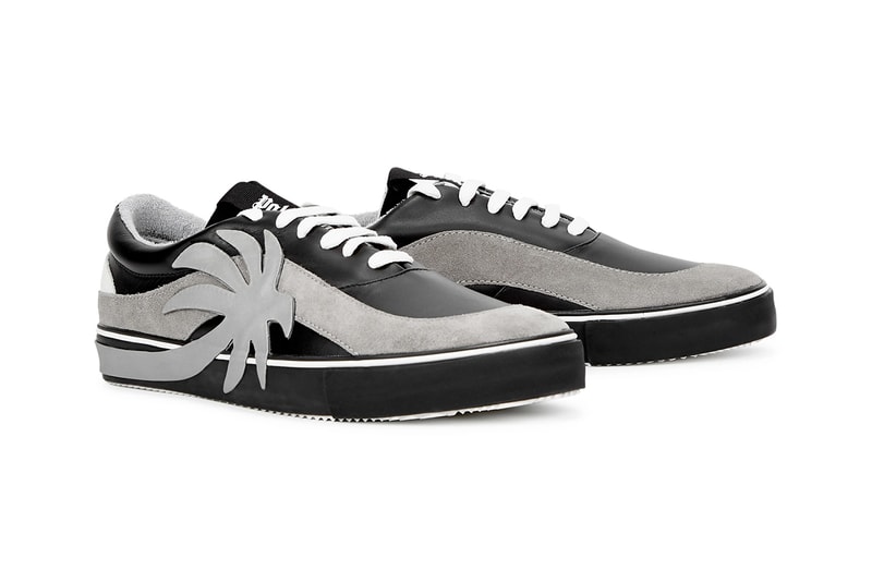 palm angels printed vulcanized sneakers shoes white black silver grey official release date info photos price store list buying guide