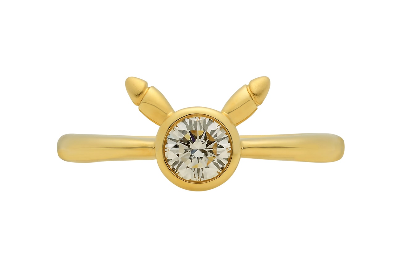 The Pokémon Company Drops Pikachu-Themed Engagement Rings pocket monsters marriage GINZA TANAKA Japan Jewelry gold diamonds 