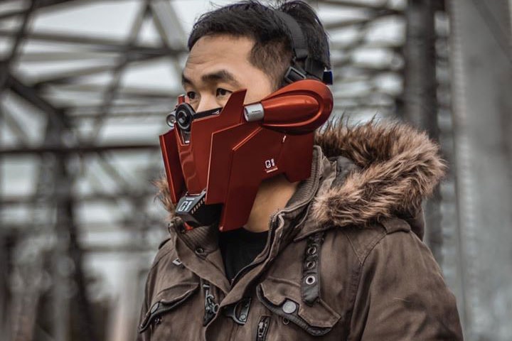 Poot Padee Gundam Inspired Face Masks Cosplay gundam bandai props art design anime Japan Thailand DIY LED TEchinal Masks face masks 