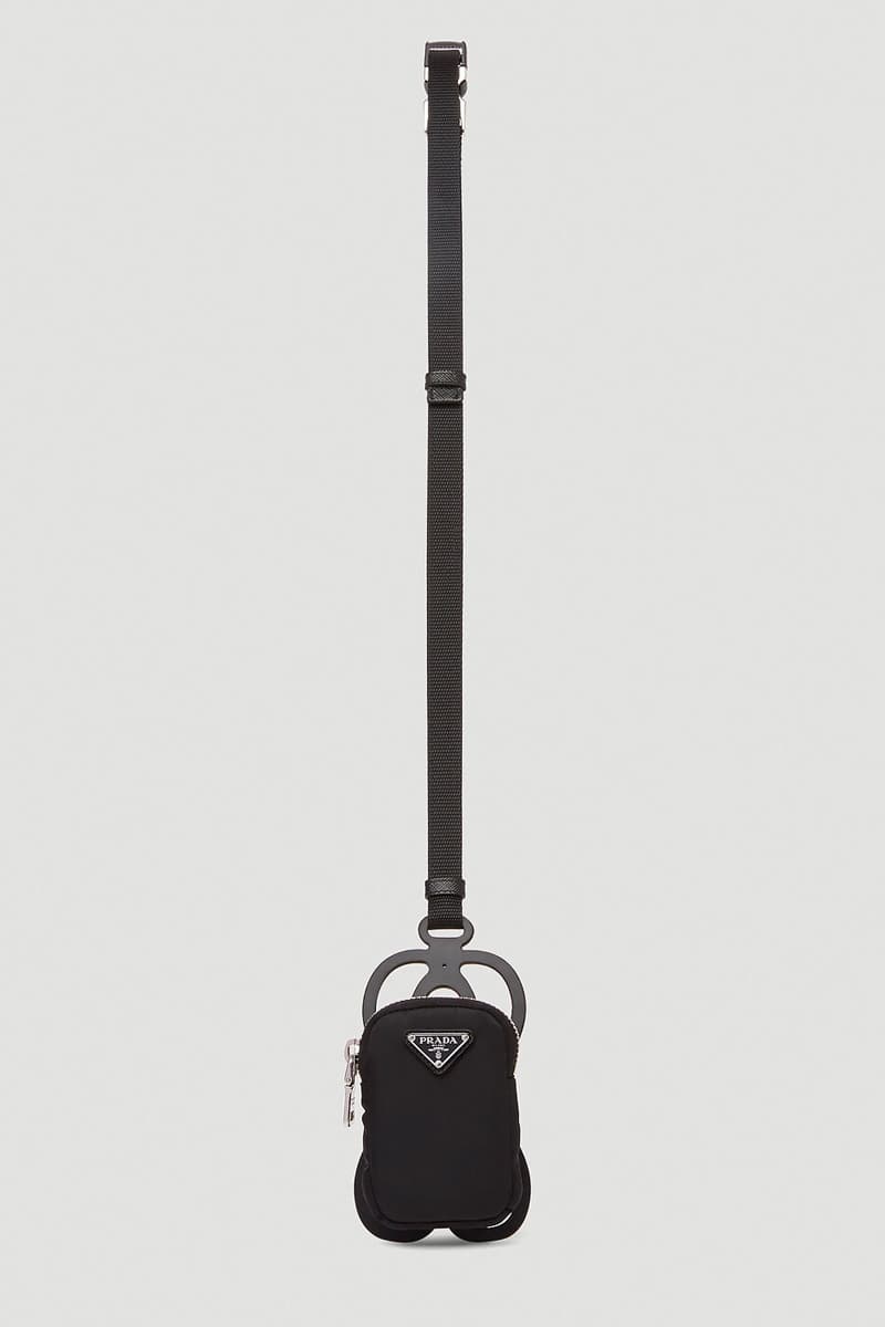 Prada Crossbody Bag Black Release ln cc nylon leather silver tone hardware