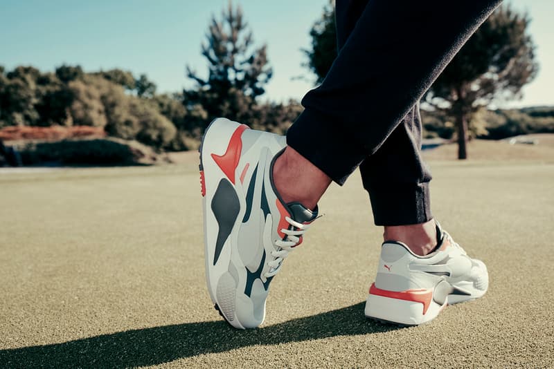 puma golf rs-g sneaker footwear trainer release information buy cop purchase details White/Quiet Shade/Quarry black dark pureed pumpkin vaporous thyme