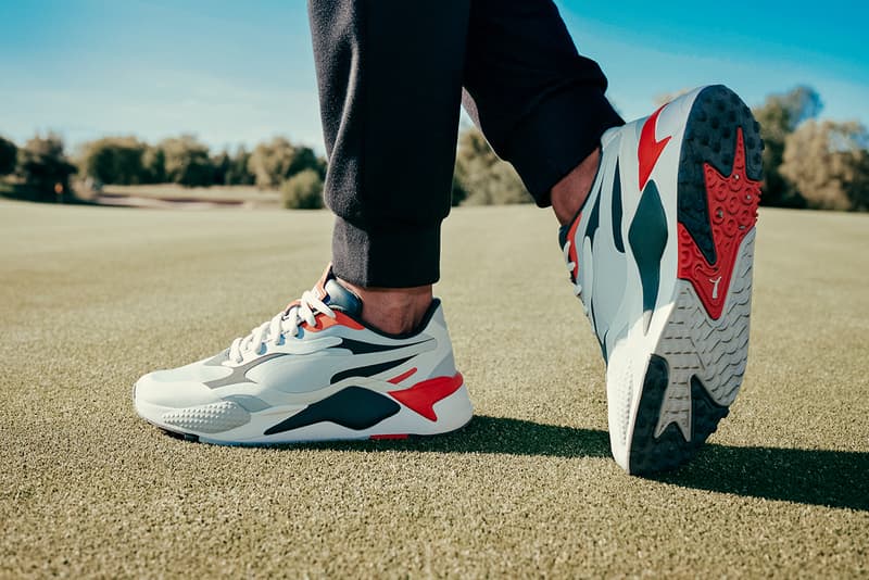 puma golf rs-g sneaker footwear trainer release information buy cop purchase details White/Quiet Shade/Quarry black dark pureed pumpkin vaporous thyme