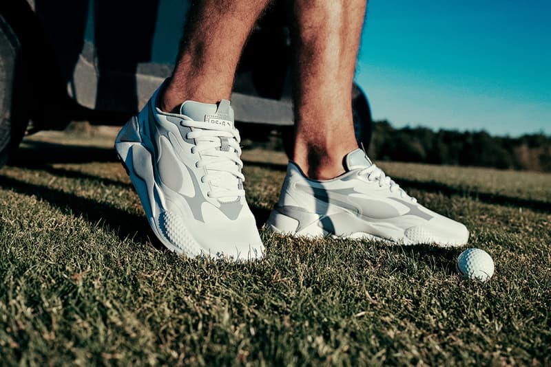 puma golf rs-g sneaker footwear trainer release information buy cop purchase details White/Quiet Shade/Quarry black dark pureed pumpkin vaporous thyme